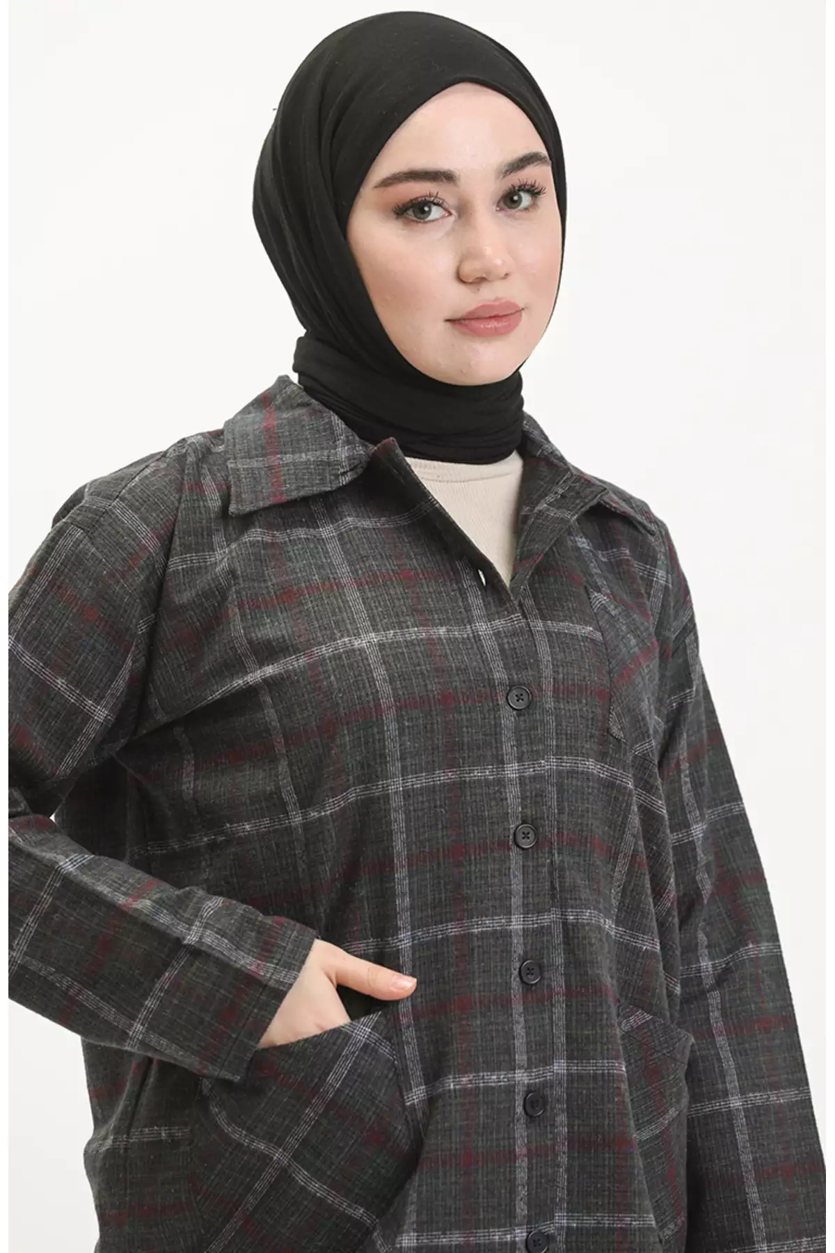 کلاه اکوسه کد ۶۵۳۵-۰۴ رنگ خاکی برند sefamerve - 833583547