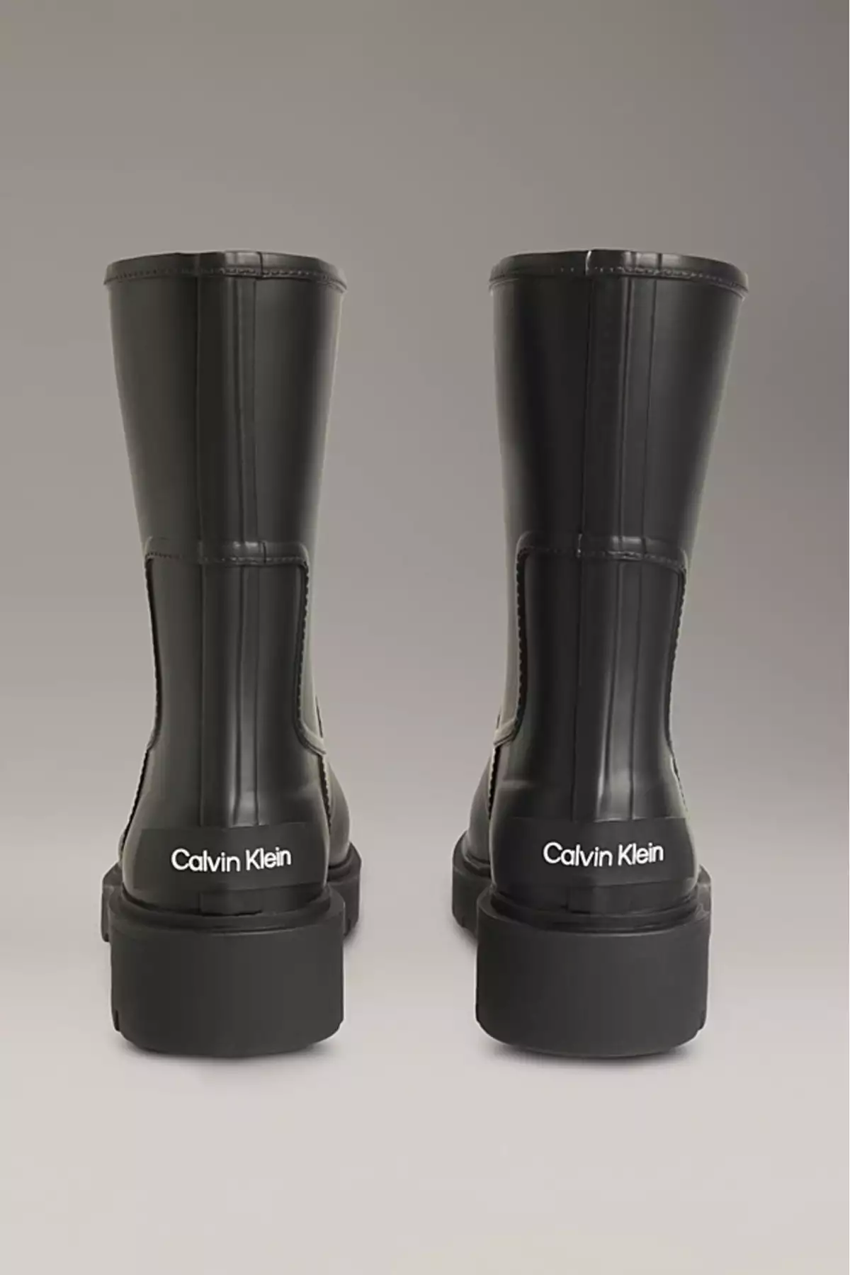 چکمه بارانی زنانه با کفی عاجدار و ضد آب - سیاه برند Calvin Klein - 1015481874