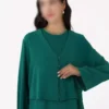 ست لباس و تونیک آروبان - سبز زمردی برند Refka - 970448542