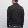 ژاکت با یقه دیپ و بافتنی برند Massimo Dutti - 957244941