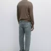 پولوشرت گردنباز بافت پشمی صد در صد مییرنوس برند Massimo Dutti - 975139972