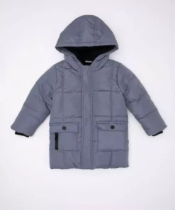 کاپشن پفی با کلاه و آستر پلی استر ضد آب برای نوزاد پسر C5324A524CW برند Defacto - 856170426