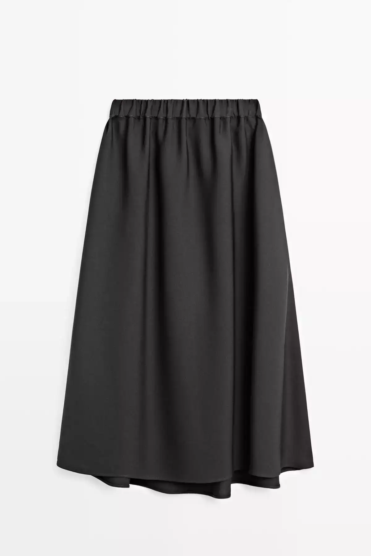 دامن میدی A شکل با کمر الاستیک برند Massimo Dutti - 1016780726
