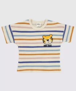 تیشرت پسرانه نوزاد 6 تا 18 ماه رنگ عاجی برند Civil Baby - 819580643