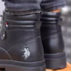 کفش بوت روزمره مردانه با آستر گرم و زیپ در رنگ مشکی برند U.S. Polo Assn. - 988942803