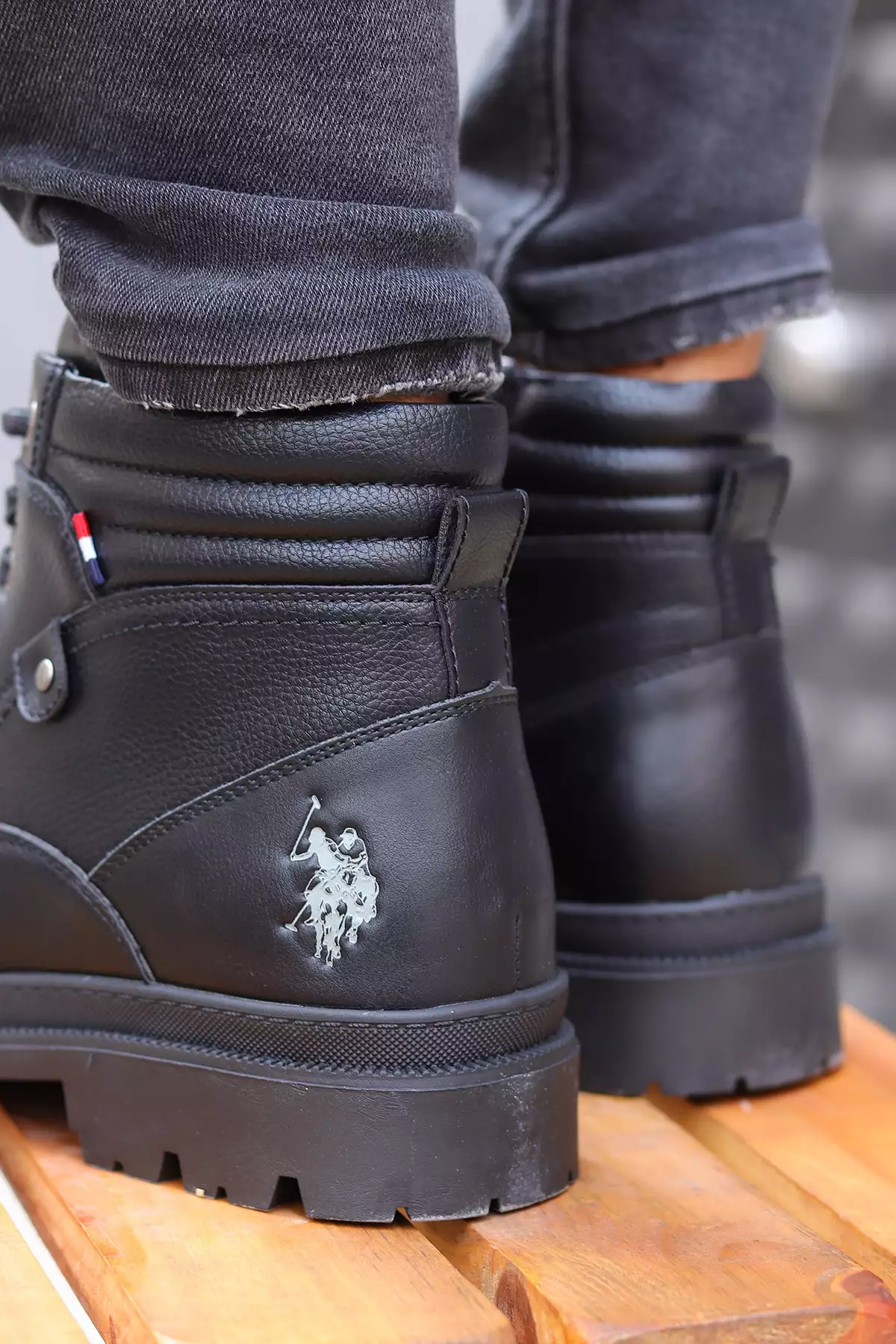 کفش بوت روزمره مردانه با آستر گرم و زیپ در رنگ مشکی برند U.S. Polo Assn. - 988942803