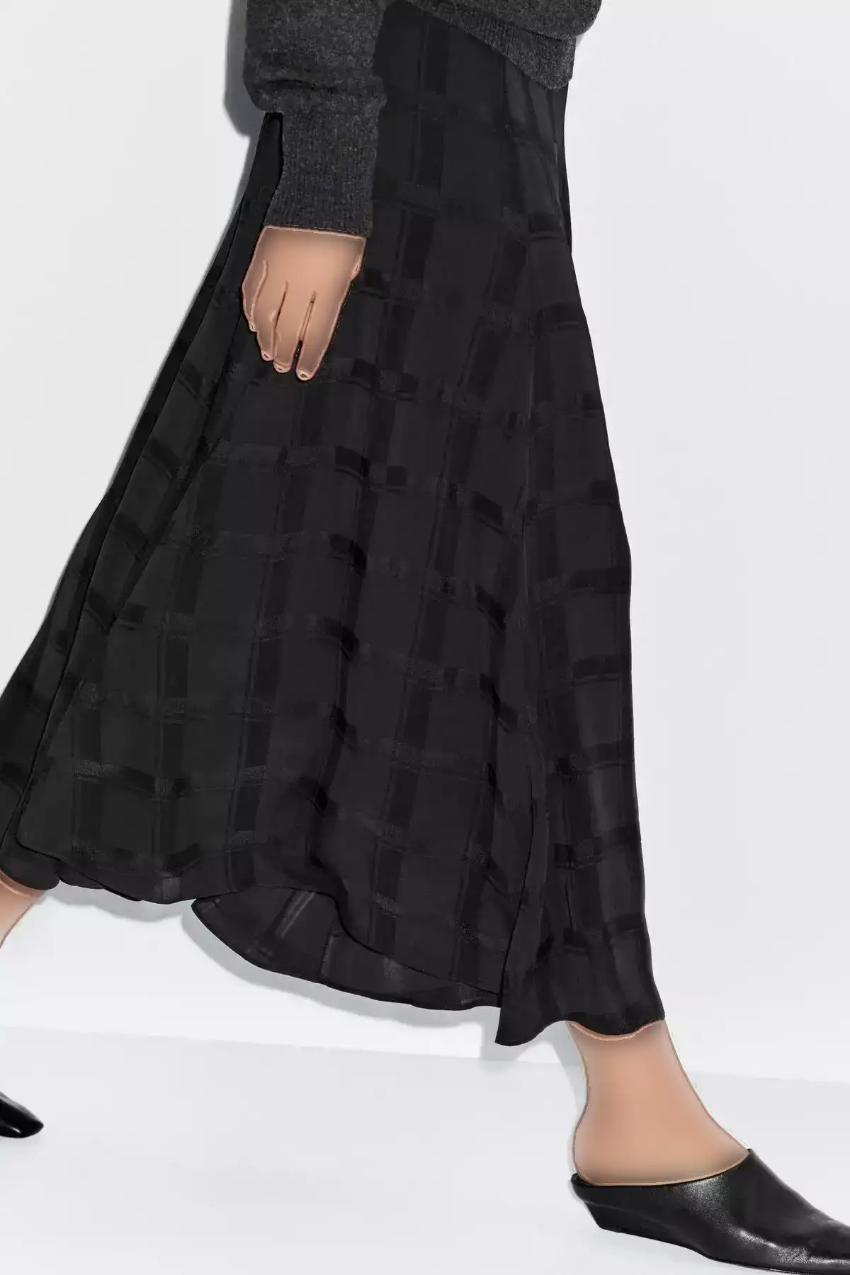 دامن با چینهای بلند برند Massimo Dutti - 984744487