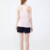 ست پیژامه شورت و آستین حلقهای زنانه کد 16692 رنگ پودری برند U.S. Polo Assn. - 219558794