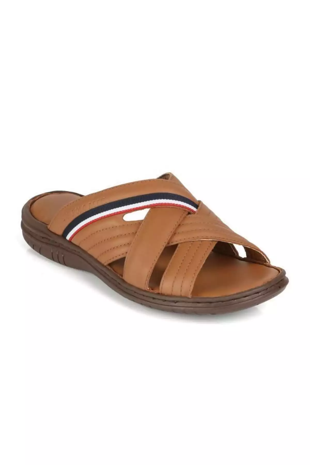 دمپایی مردانه راحت با زیره روزمره از چرم طبیعی مدل DELMAR رنگ قهوهای برند U.S. Polo Assn. - 891440952