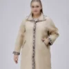 ترنچکت کاپشندار با طرح چهارخانه جزئیاتدار برند KALKANCI - 1030668128