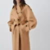 پالتوی پشمی کروآزه برند MANGO - 977939682
