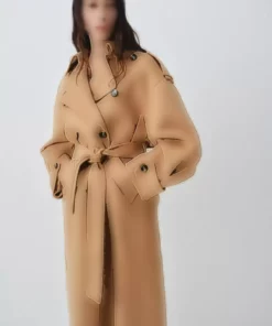 پالتوی پشمی کروآزه برند MANGO - 977939682