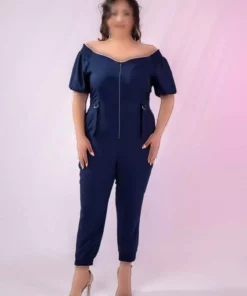 سرهمی بزرگ سایز با زیپ و جیب برند Roxxlen - 1000327032