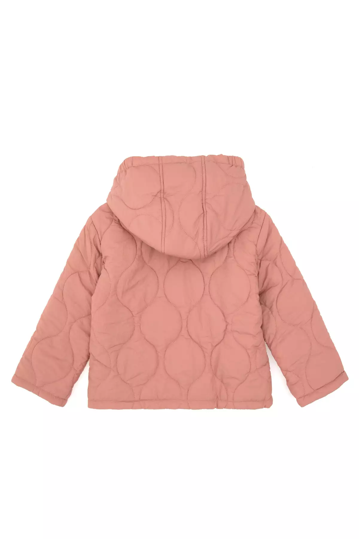 کاپشن دخترانه طرح ارکیده با پشم داخلی و کلاه، کد 50313055-VR221 برند U.S. Polo Assn. - 991247893