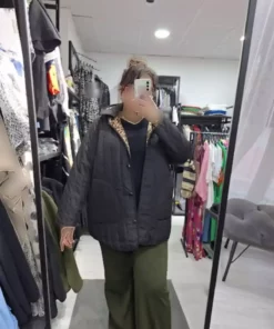 کاپشن کوتاه با کلاه و مدل بزرگ سایز برند aysen - 996646773