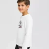 پیراهن آستین بلند گرافیکی بزرگ مردانه کودک رنگ سفید SK242065-102 برند Skechers - 861910567