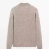 کاپشن یقه V با ترکیب پشم برند Massimo Dutti - 991333670