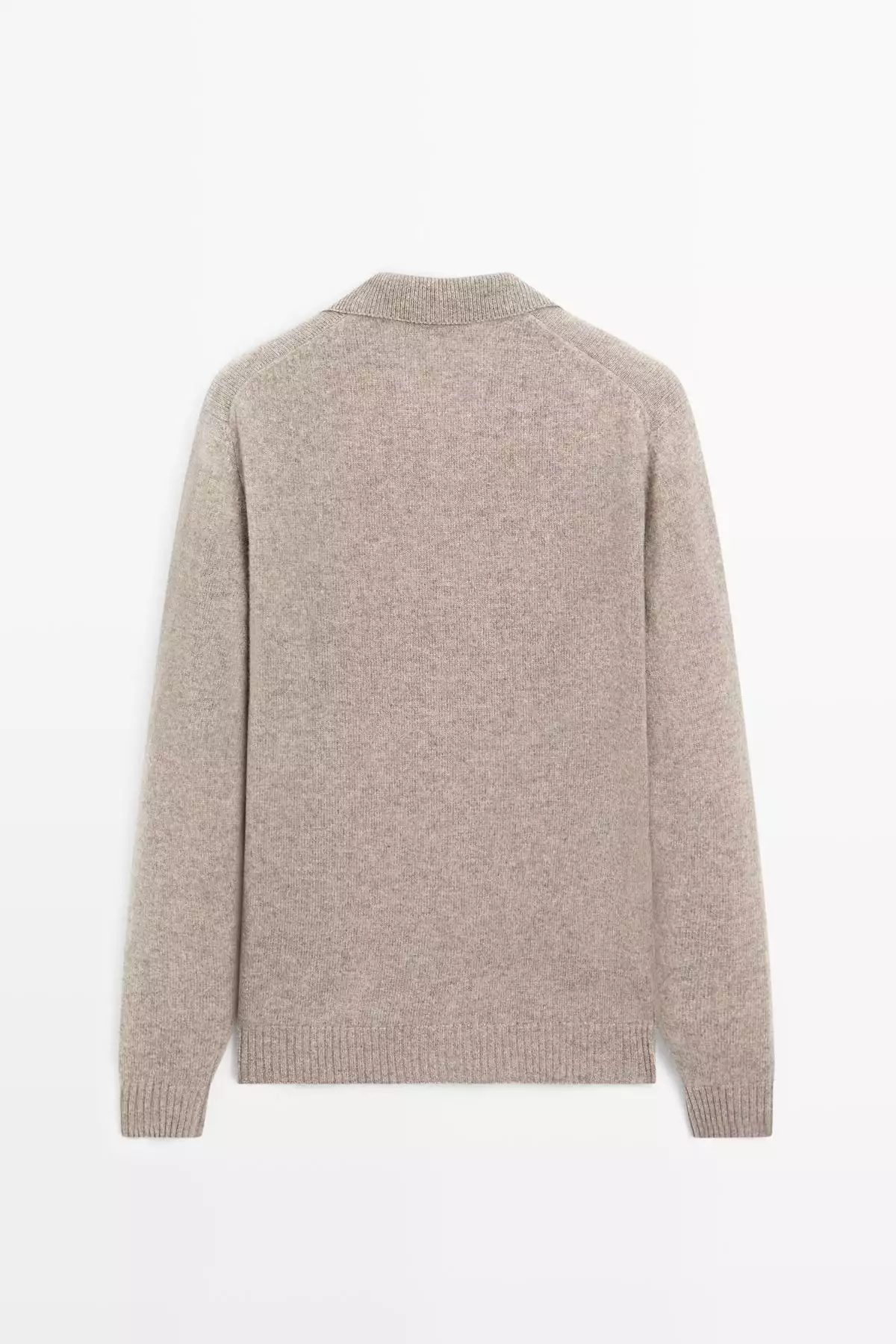 کاپشن یقه V با ترکیب پشم برند Massimo Dutti - 991333670