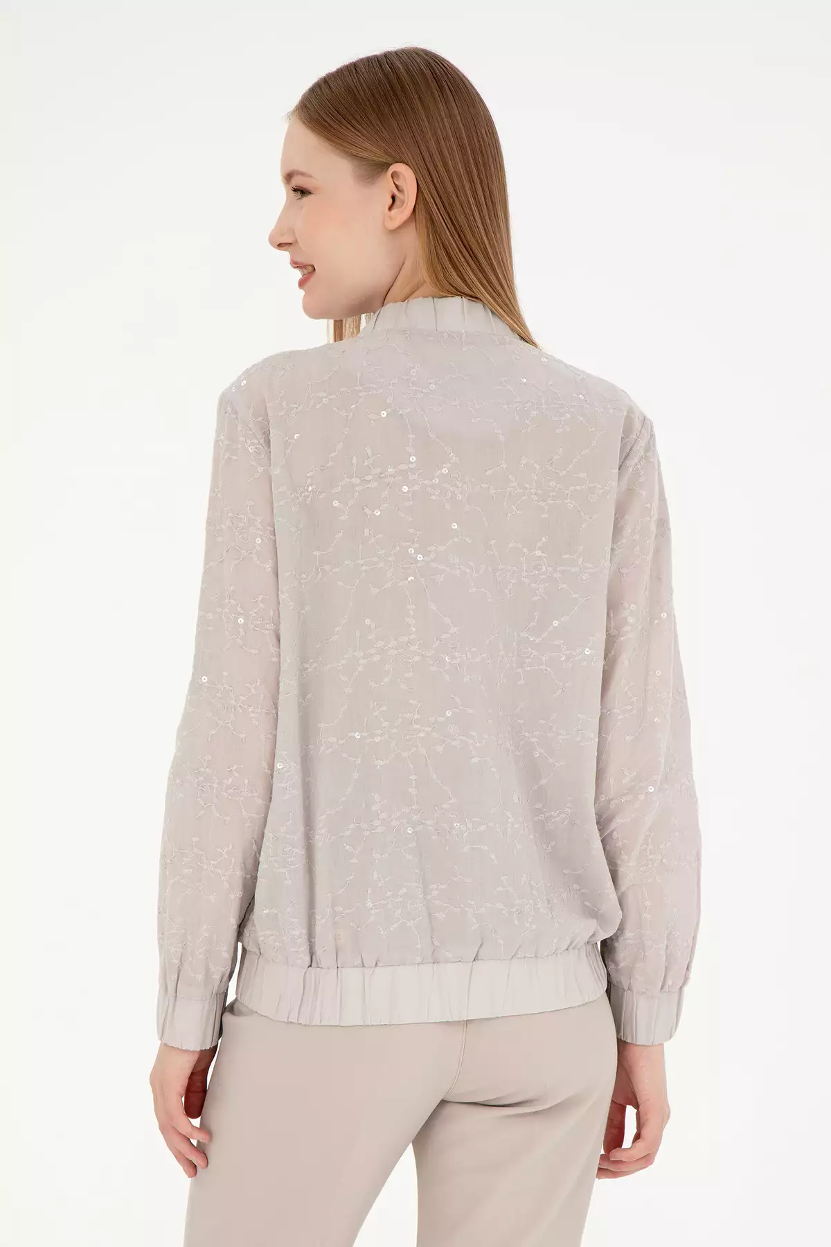 بلوز زنانه آستین بلند سنگی 50289819-VR049 برند U.S. Polo Assn. - 891741996