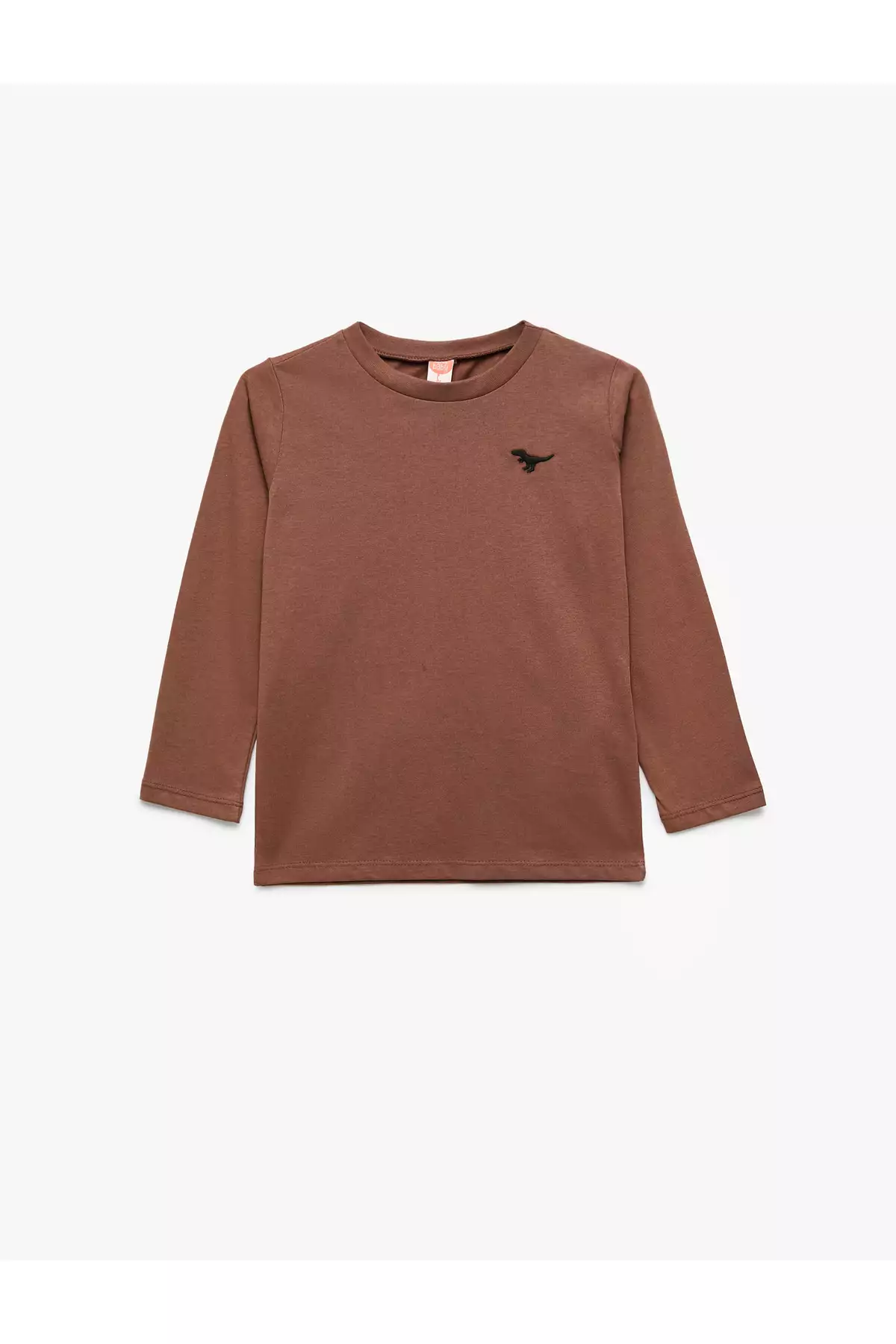 تیشرت پنبهای یقه گرد آستین بلند با نقوش دایناسور برند Koton - 955318576