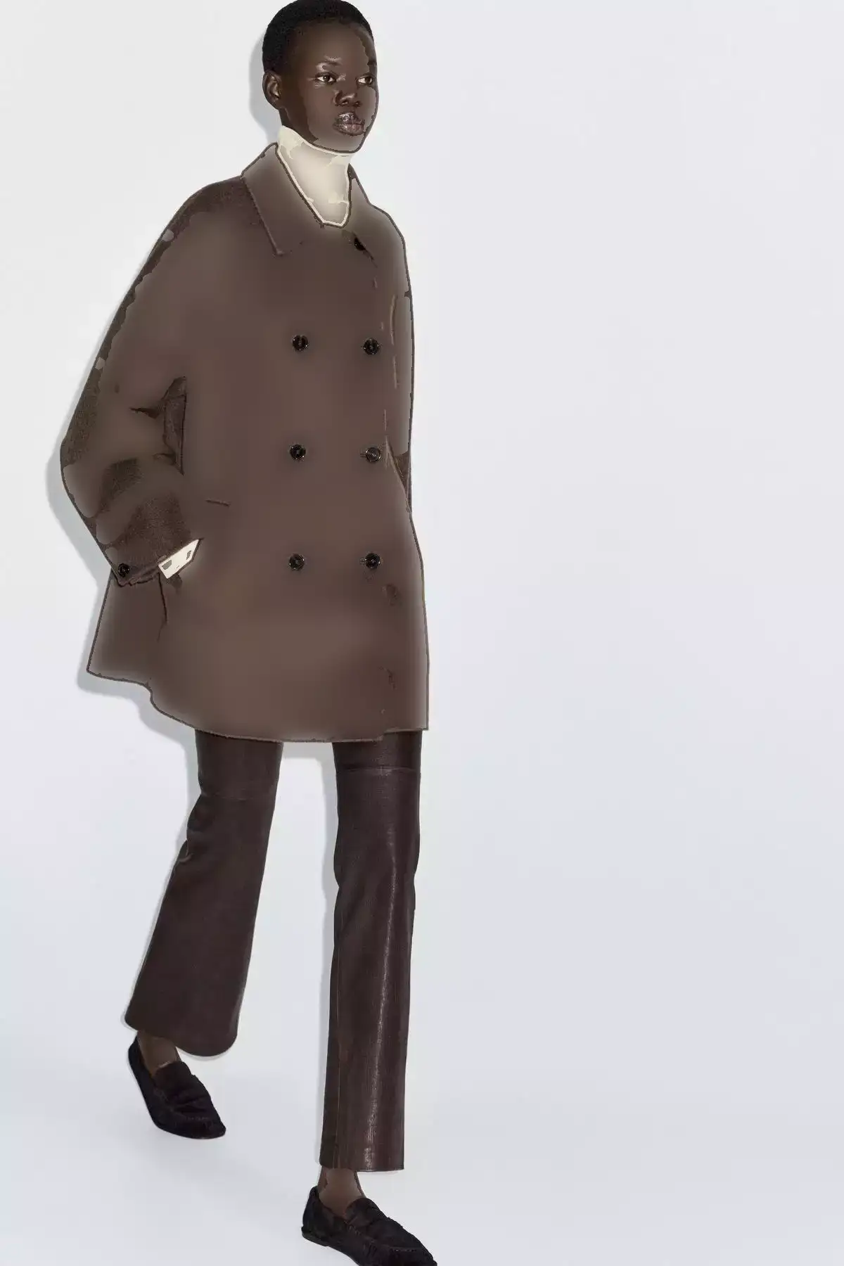 کاپشن کروز کراواتی کوتاه برند Massimo Dutti - 989523118