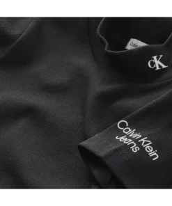 تاپ ريب یقه بلند مشکی زنانه برند Calvin Klein - 976010323