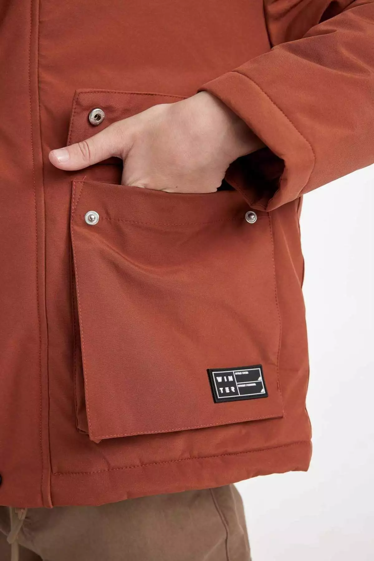 کودکانه پسرانه کاپشن ضد آب با کلاه C5980A824WN برند Defacto - 877616683