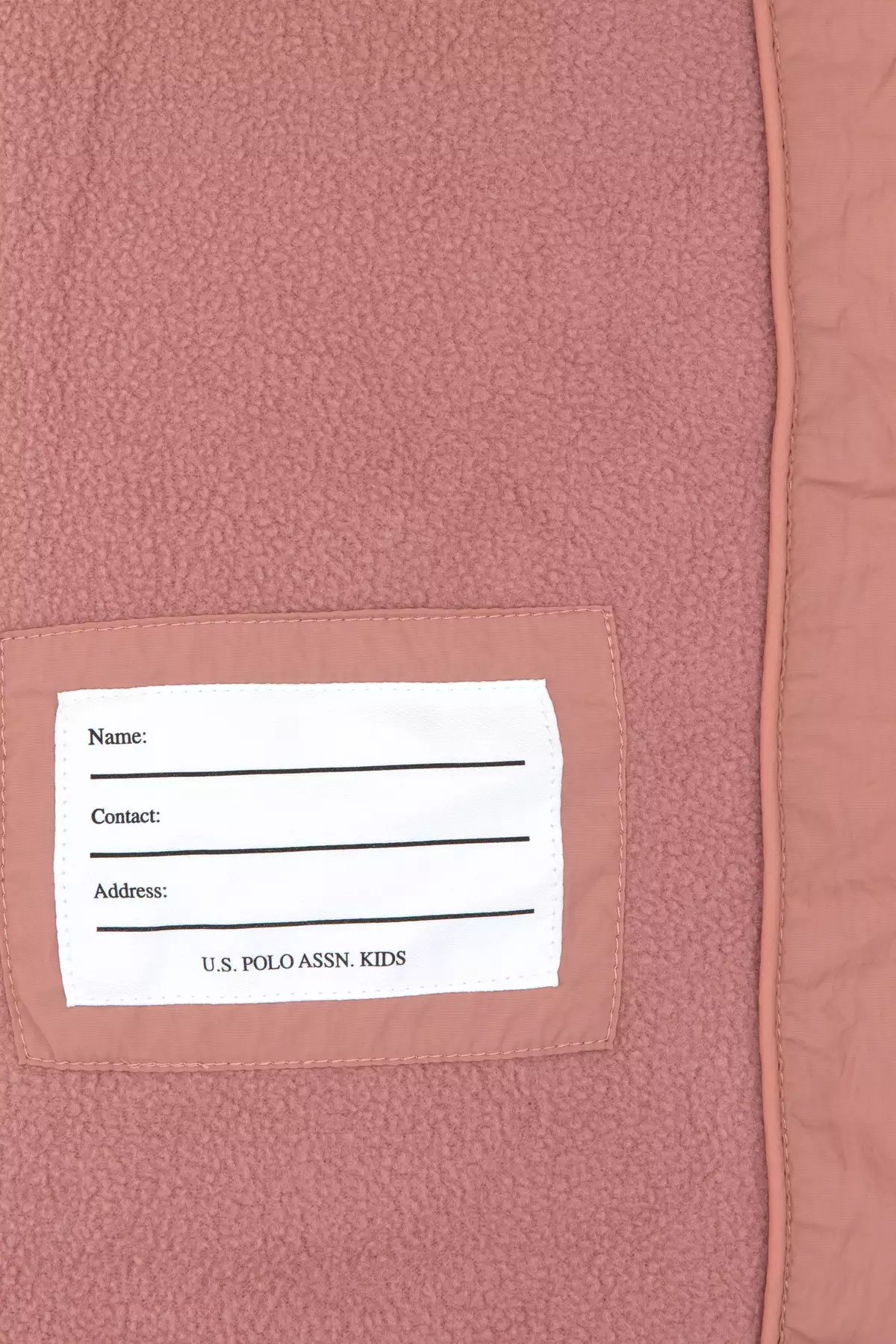 کاپشن دخترانه طرح ارکیده با پشم داخلی و کلاه، کد 50313055-VR221 برند U.S. Polo Assn. - 991247893