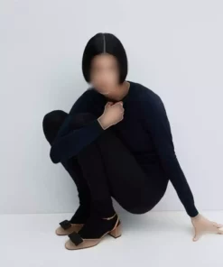کفش چرم با پاپیون برند MANGO - 790895309