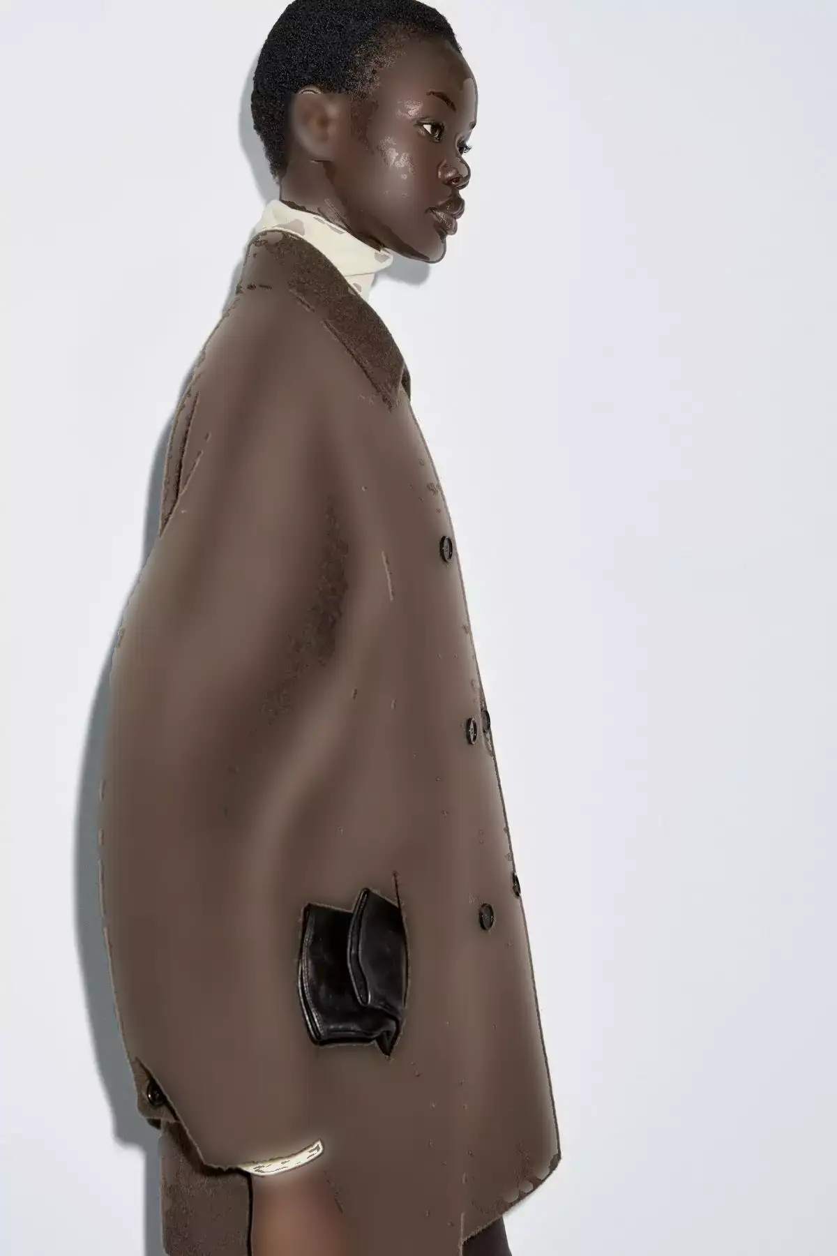 کاپشن کروز کراواتی کوتاه برند Massimo Dutti - 989523118
