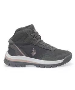کفش بوت زنانه گري U.S. Polo Assn مدل ساگان با کفی لاستیکی مناسب استفاده در فضای باز برند U.S. Polo Assn. - 359110296