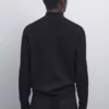کلاه گردنی بافتنی دیپ یقه برند Massimo Dutti - 970707910