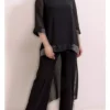 سرهمی زنانه بزرگ سایز با رویه شفاف و تزئینات سنگی ساندی برند PRETO - 354913814