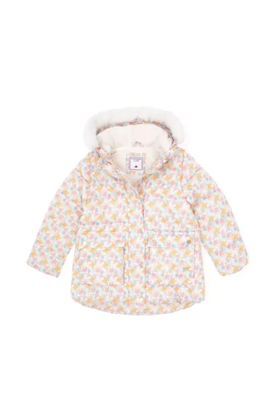 کاپشن کلاه دار دخترانه با طرح گل کرم و داخل پریوش 50313063-VR256 برند U.S. Polo Assn. - 1026913056