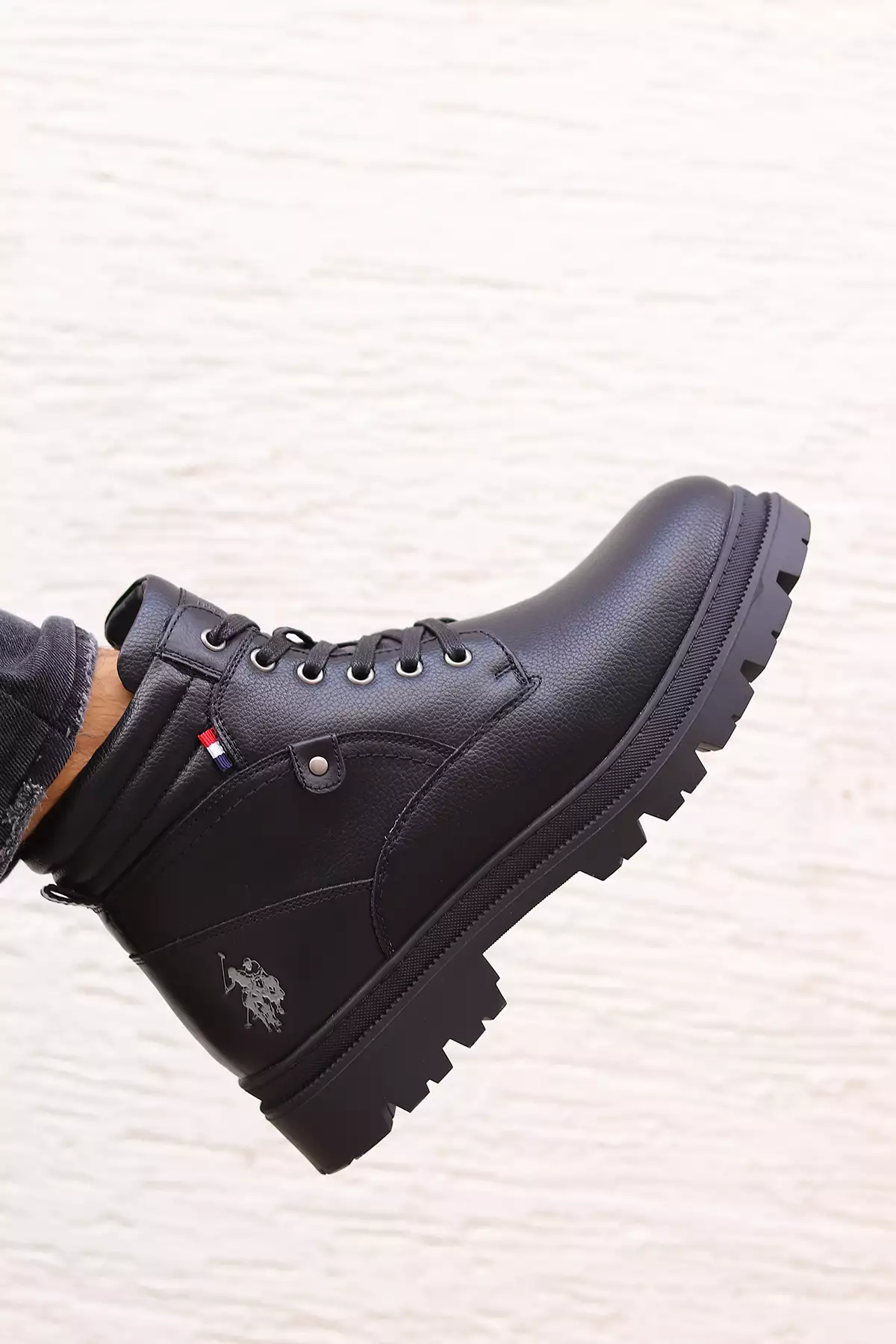 کفش بوت روزمره مردانه با آستر گرم و زیپ در رنگ مشکی برند U.S. Polo Assn. - 988942803