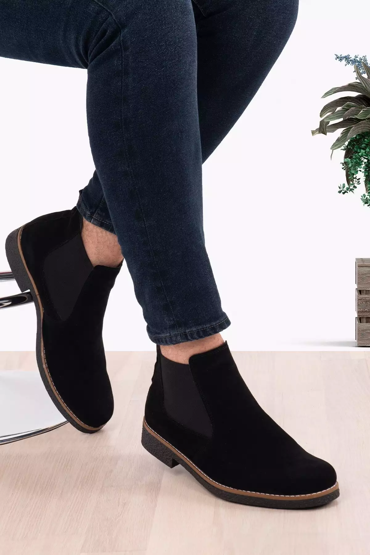 چکمههای مردانه زمستانی چلسا برند Zegeshoes - 68988416