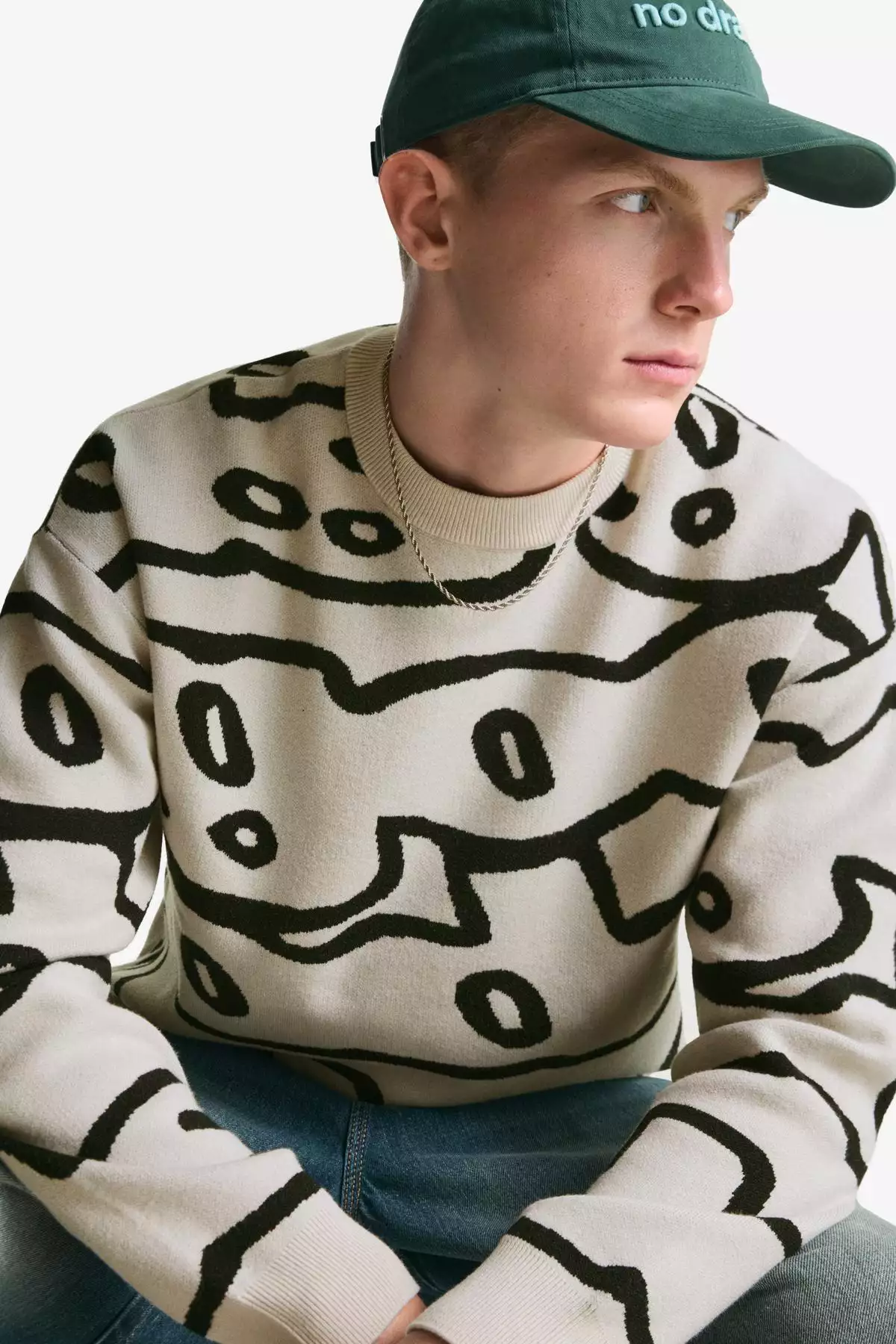ژاکت چاپی برند Bershka - 963110696