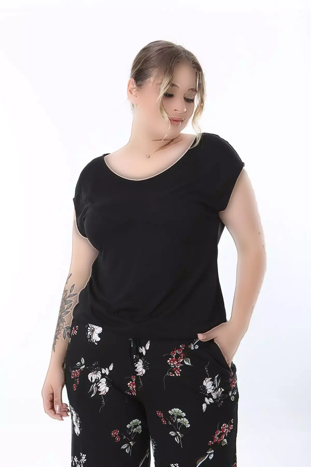 سرهمی زنانه سایز بزرگ برند XL Modam - 833686044