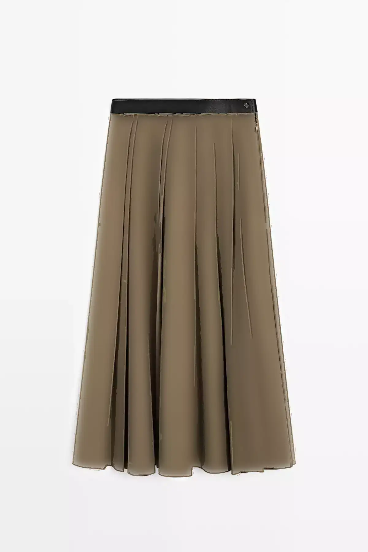 دامن میدی پیلی دار با جزئیات کامل برند Massimo Dutti - 992166225