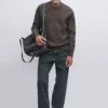 کشمیر ۱۰۰٪ دیباجی یقه دوچرخه برند Massimo Dutti - 988397597
