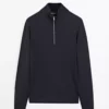 ژاکت با زیپ بافتنی برند Massimo Dutti - 955297401