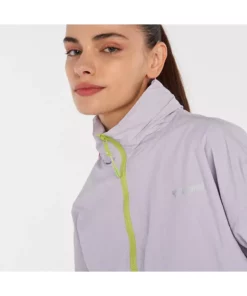 کاپشن بارانی بنفش فولا زنانه با هود برند hummel - 846437836
