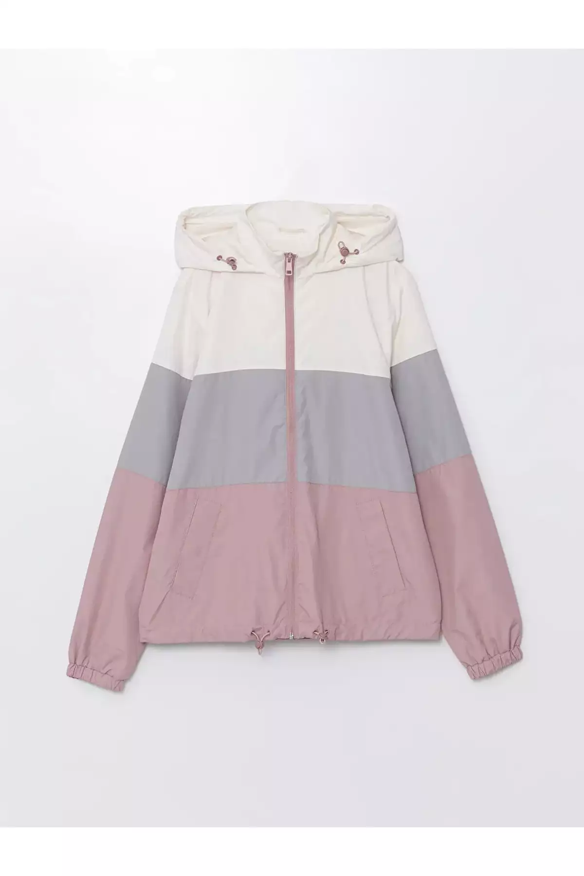 بارانی زنانه کلاسیک کمرنگ با کلاه و طراحی رنگی - LCWAIKIKI برند LC Waikiki - 856448180