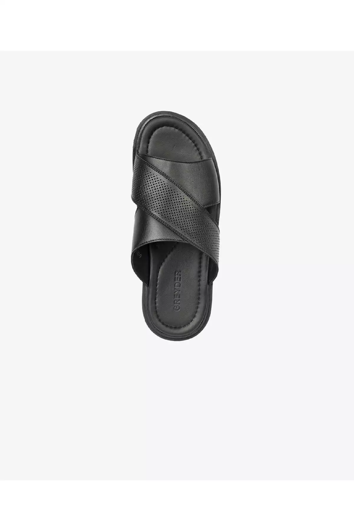 صندل چرمی طبیعی مردانه مشکی برند Greyder - 824641546