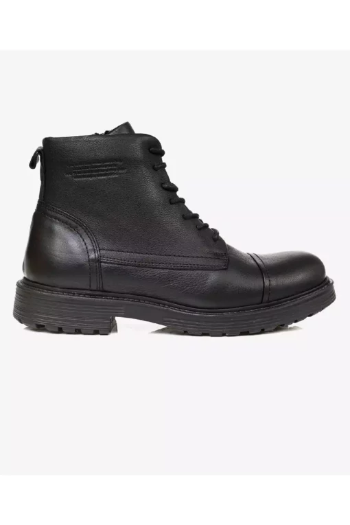 چکمه‌های کژوال چرم طبیعی مشکی مردانه 3K1YB16180 برند Greyder - 778339608