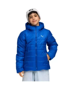 ژاکت پد شده کلاه‌دار بچگانه رنگ سرمه‌ای برند Puma - 958610009