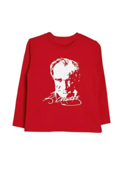 تیشرت به یادبود 23 آوریل و 10 نوامبر با طرح پرچم ترکیه و هلال و ستاره برند KURAFF - 376825936