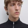 کاپشن با گردن ایستاده زیپدار برند Massimo Dutti - 954096723