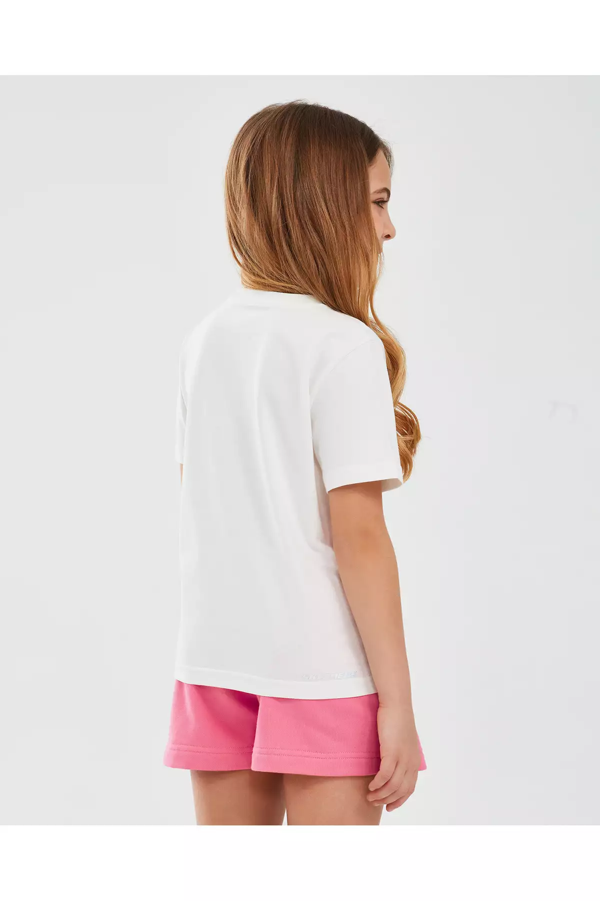 تیشرت آستین کوتاه ضروری G برای دختر بچه بزرگ - تیشرت سفید SK232139-102 برند Skechers - 814122820