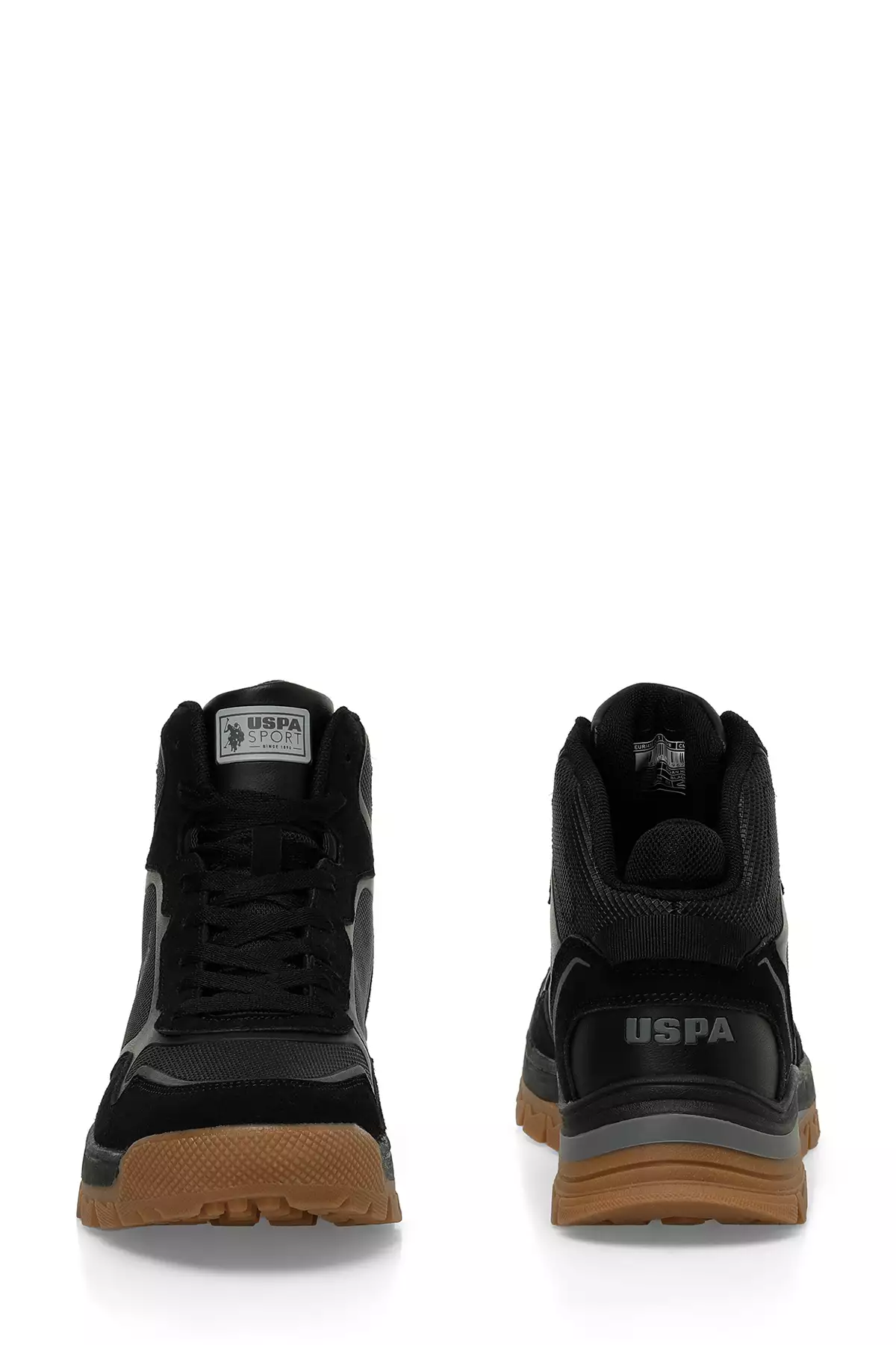 کفش کوهنوردی مردانه سیاه رنگ ساگان HI 4PR برند U.S. Polo Assn. - 843210614